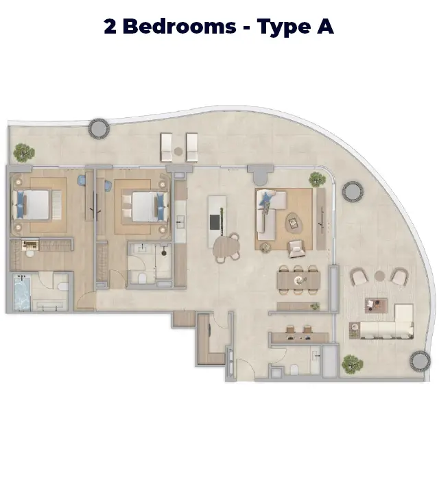 2 BR - Type A